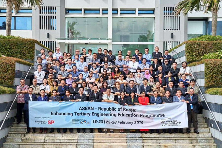 Six PSU lecturers attended the ASEAN-Republic of Korea (ROK) Enhancing Tertiary Engineering Education Program at Singapore Polytechnic International (SPI)